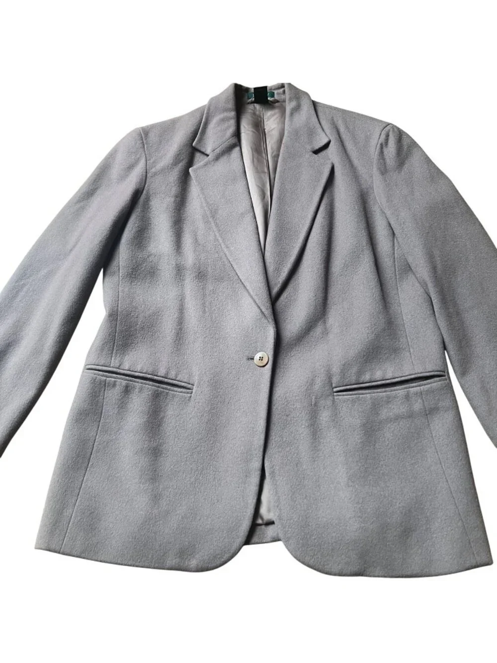 Vintage J. Crew Size 6 Brown Wool Cashmere Blend Single Breasted Blazer Jacket